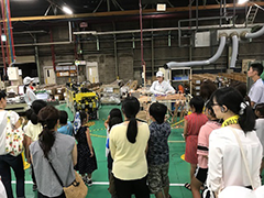 オープンファクトリーの様子(津山事業所)