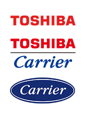 東芝、東芝キヤリア、Carrierブランドロゴ