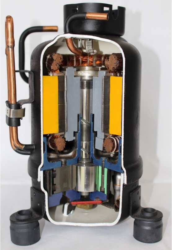 ロータリーコンプレッサB型(カットモデル写真)