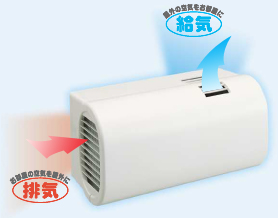 同時給排気形換気扇 換気扇 東芝