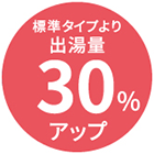 30%アップ