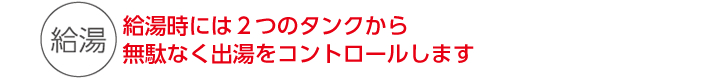3WAY 給湯
